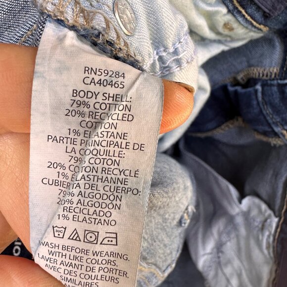 Childrens Place Boys Size 16 Stretch Adjustable Waist Straight Leg Dark Wash Jea - Picture 7 of 15